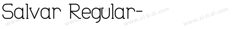 Salvar Regular字体转换